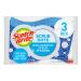Scotch-Brite Scrub Dots Non-Scratch Scrub Sponge, Rinses Clean, For Washing Dishes and Cleaning Kitchen, 3 Scrub Sponges