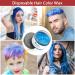 Blue Temporary Hair Color Wax for Men, Women, Kids - Daily Party, Cosplay, Halloween - DIY Hair Dye Paint - Buy Online on GoSupps.com
