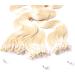 Hair2Heart Microring Extensions - Real Wavy Hair 100 Strands 60cm Light Blonde #60 - International Shipping Available - Buy Online on GoSupps.com