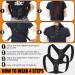 TrelaCo 2 Pack Posture Corrector for Men & Women - Adjustable Upper Back Brace & Back Straightener - One Size Fits Most - Effective Neck & Shoulder Support - Black - Buy Online on GoSupps.com