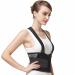 NeoTech Care Back Brace with Suspenders / Shoulder Straps - Light & Breathable - Lumbar Support Belt for Lower Back Pain - Posture, Work, Gym - Black Color (Size S) Small (Pack of 1)