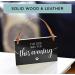 PYROH Dog Feed Reminder Hanging Sign | Solid Wood & Leather | Cute Magnet Design - Buy Online on GoSupps.com