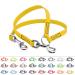 BioThane coupling for two dogs 0.3m long golden yellow width selectable coupling leash 0.3 meters golden yellow
