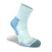 Bridgedale Women's Hike Lightweight Merino Endurance Ankle Pattern Socks L Grey/Smoke Blue