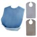 3 Pack Adult Bibs for Men Women Elderly Seniors and Disabled Waterproof Reusable Clothing Protector Adult Feeding Bibs Washable Adult Towel Bibs for Eating and Crumb Catcher