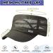 Breathable Military Cadet Cap Set - Black & Army Green | Mesh Sunshade Army Flat Top Cap - Buy Online on GoSupps.com