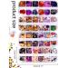 EBANKU Halloween Nail Art Glitter Sequins - 4 Boxes Holographic 3D Confetti for Nails Design & Party - Skull Spider Pumpkin Bat Ghost Witch Glitter Flakes - Buy Online on GoSupps.com