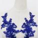 SEMCICOR Embroidery Sequin Lace Applique Pair - Wedding Dress Bridal DIY Crafts - Blue - Buy Online on GoSupps.com
