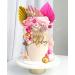 JeVenis 36 PCS Pink Balls Cake Decoration Baby Shower Cake decoration Pink Leaves Cake Decoration Rose Cake decoration Boho Cake Decoration Palm Leaves Cake Decoration (EU-A-734) - Buy Online on GoSupps.com