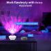 ARTINABS Galaxy Projector with Alexa Voice Control | LED Night Light with 10 Color Modes | Nebula Stars Music Lamp for Bedroom Decor - White - Buy Online on GoSupps.com