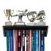 Paisa Home - Medal Hanger & Trophy Shelf- Use as a Medal Display with Shelf, Trophy Rack, Medal Holder and Medal Display Hanger, Race Medal Display and Medal Hanger with Shelf Black