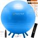 Flexible Seating for Classroom Elementary & Middle School, Kids Yoga Ball Chair Wiggle Seat for Sensory Kids - Improve Focus & Balance with Alternative Seating Desk Ball Chairs for Students Sitting 55cm (Kids Height  56" - 63") Blue