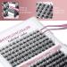Lash Clusters 156 Pcs D Curl Individual Eyelash Extensions 9-14mm - Reusable Soft & Comfortable Wispy Lashes - DIY at Home - Buy Online on GoSupps.com