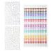 3 Sheets Face Pearls Stickers Self Adhesive Rhinestones and Gems for Festivals Makeup Crystals Stick on Mermaid Diamonds Jewels for Kids Nail Eye Body(Colorful+Beige Pearls+Transparent Rhinestones)