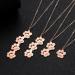Exlarify Personalized Paw Print Necklace | Custom Memorial Jewelry for Dog Lovers | Unique Pet Memorial Necklace with Names | Ideal Gift for Animal Lovers & Moms - Rose Gold - Buy Online on GoSupps.com