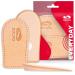 Sulpo heel increase inserts - heel wedge for the increase in the gain - high brine boost sole - heel pillow made of leather - insoles larger - heel spur inserts - orthopedic wedge 15 mm S - 35-37