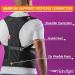 Narrow Support Posture Corrector - Adjustable Back Brace for Men & Women | Lumbar Support for Lower Back Pain | Comfortable Back Support Belt in Black Large - Buy Online on GoSupps.com