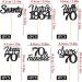 Sotpot 70th Birthday Cupcake Toppers 24 Pcs Black Glitter Fabulous/Cheers/Hello 70 Cupcake Picks Birthday Party Cupcake Decorations (6 Styles) - Buy Online on GoSupps.com