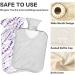 Naanle Lavender Flower Hot Water Bottle 2L - Pain Relief & Heat Therapy for Menstrual Cramps | Leak-Proof & Stylish Cover - Buy Online on GoSupps.com