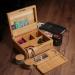 Wooden Stash Box Bundle with Rolling Tray, Jar, and Lock - Bamboo Rolling Tray with Lid and Accessories - Wood Storage Set - Buy Online on GoSupps.com