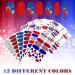 Patriotic American Flag Nail Wraps - 12 Sheets Independence Day Nail Strips with Nail Buffer File - Memorial Day Nail Stickers - Vivid Design - Buy Online on GoSupps.com