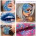 Buy 2 Pieces Mermaid Sequin Body Glitter Gel - Chunky Sparkling Makeup for Festivals & Birthdays | Includes Brushes - Blue - Buy Online on GoSupps.com