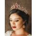 SWEETV Crystal Royal Queen Crown Tiara - Rhinestone Princess Headband for Prom & Birthday in Red - Buy Online on GoSupps.com