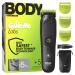 Gillette Labs Body + Intimate Tondeuse Homme i5 Tondeuse Corps Et Zone Intime Etanche Dot e De La Technologie SkinFirst Coffret Homme Avec 3 Sabots Dont Un Pour Peau Sensible