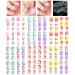 144pcs False Nails Press on Nails for Kids - Self-Adhesive Unicorn Short Fake Artificial Full Cover Nail Art Kits Transation with Nail Glue Tabs for Girls Children