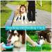 Large 19oz Portable Dog Water Bottle Dispenser with Food Container - Blue - Buy Online on GoSupps.com