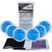 SNL Quality Hot & Ice Packs - 6 Reusable Gel Packs for Breastfeeding Pain Relief - Soft Fabric Backing - Includes Wrap Sleeve and Storage Bag - Buy Online on GoSupps.com