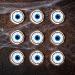 PRECUT Eyeball Cupcake Toppers Eyeballs Edible Cake Decorations Edible Halloween Decorations Halloween Cupcake Toppers Creepy Eye Cake Toppers (12) - Buy Online on GoSupps.com