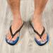Mnsruu Golf Ball Tee Green Leaves Flip Flops | XL Sandals for Men & Women | Comfortable Travel & Spa Slippers - Buy Online on GoSupps.com