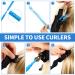 28 Heatless Curlers Styling Kit - No Heat Spiral Curls with 2 Hooks (Black, 30 cm) - Buy Online on GoSupps.com
