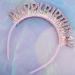 Sibba Birthday Crown Beautiful Headband Glitter Birthday Hairband Shiny Tiara Cute Hair Accessories Happy Birthday Crowns Fit Women Girls Party Take Photos Decorations Gifts (Pink) - Buy Online on GoSupps.com