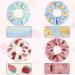 4-Piece Microfiber Hair Drying Scrunchies Set - Soft Fruits Design for Women and Girls | Wet and Dry Hair Accessories - Buy Online on GoSupps.com