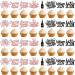 24Pcs Hello 2023 Cupcake Topper Grocery & Gourmet Food Pantry Staples Cooking & Baking Frosting Icing & Decorations Cupcake Toppers