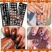 Halloween Nail Stamp Plate Kit - 10Pcs Nail Stamping Plates, 6 Designs, 2 Stamper, 2 Scraper - DIY Holiday Nail Art Stencils (Halloween Style) - Buy Online on GoSupps.com