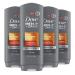 Dove Men+Care Body Wash Skin Defense 4 Count For Smooth and Hydrated Skin Care Effectively Washes Away Bacteria While Nourishing Your Skin 18 oz