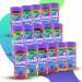 Bubble Mania bubble tea pearl fruit mix for bubble tea |Popping Boba Pearl Value Pack Tapioka fruit beads and boba pearls - 100% vegan and gluten -free (pack of 16)