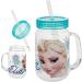 Buy All-Meine.de GmbH BPA-Free Drinking Cup with Straw & Cover - 420ml Young Motif Handle Cup - Transparent Plastic Drinkware - Buy Online on GoSupps.com