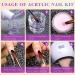 Ejiubas Acrylic Powder and Liquid Set with Professional Monomer - Nail Kit with 3 Colors for Nail Extension Beginners - Buy Online on GoSupps.com