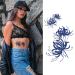 PUNKTUM 2022 Temporary Tattoo Dark Blue 04 for Women Men Kids - Waterproof, Long-Lasting & Realistic Fake Tattoos - Semi-Permanent, 2 Weeks Wear - Buy Online on GoSupps.com