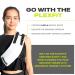 Athletic Arm Sling - Class A Medical Device for Shoulder Elbow & Wrist Support - Large White & Black - Right Arm for Men & Women - Buy Online on GoSupps.com
