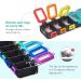 Fullicon Weekly Pill Box 7 Day Ultra Moisture & Spill Proof Daily Pill Organiser Large Tablet Organiser with Secure Buckle Compact Medication Organizer Vitamin & Fish Oil Black Rainbow - Buy Online on GoSupps.com