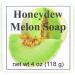 Honeydew Melon Glycerin Soap by Eclectic Lady 4 oz Bar