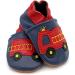 Dotty Fish Soft Leather Fire Engine Toddler Shoes for Boys | Non-Slip Suede Soles | 0-6 Months to 4-5 Years - Buy Online on GoSupps.com
