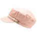 MIRMARU Women's 100% Cotton Greek Fisherman's Sailor Fiddler Hat Cap Roped-blush One Size