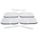 Premium Re-Usable TENS/EMS Electrode Pads (4 Pack) Fabric Backed, Latex-Free Gel Pads for Pain Relief - Buy Online on GoSupps.com