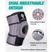 Knee Brace with Side Stabilizers - Adjustable Support for MCL ACL Arthritis & Meniscus Tear - Pain Relief for Men & Women - Universal Fit (10.2-19.1) - Gray - Buy Online on GoSupps.com